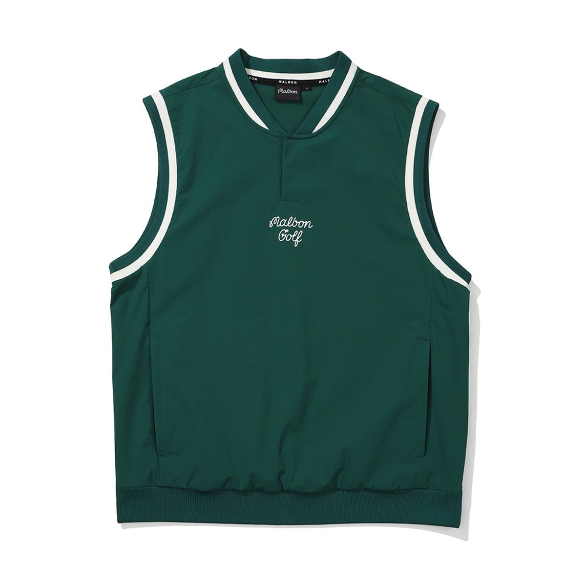 말본 골프(MALBON GOLF) 헨리넥 우븐 베스트 GREEN (MAN)