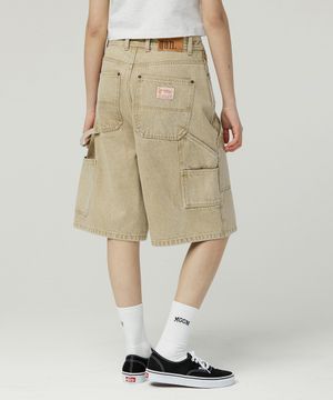 버나드 7915 카펜터 버뮤다 베이지 컬러데님 쇼츠팬츠