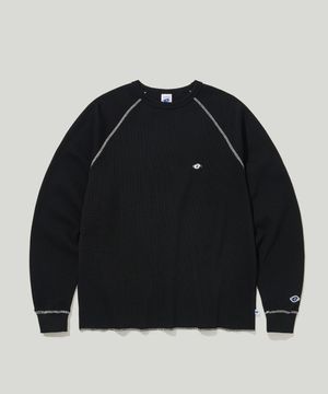 써멀 래글런 롱슬리브 블랙