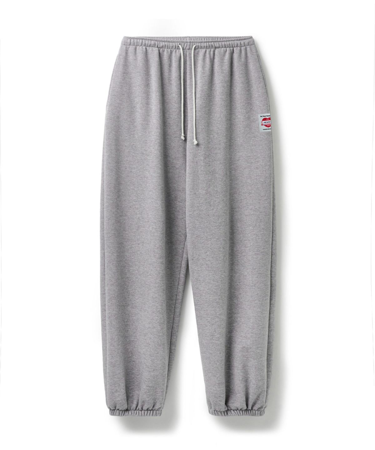 에르에르(ERER) Men Washed Jogger Pants Melange Gray