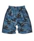 워싱 카모 버뮤다 쇼츠 블루