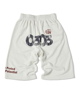 제로쓰리 프린팅 스웨트 쇼츠 오트밀