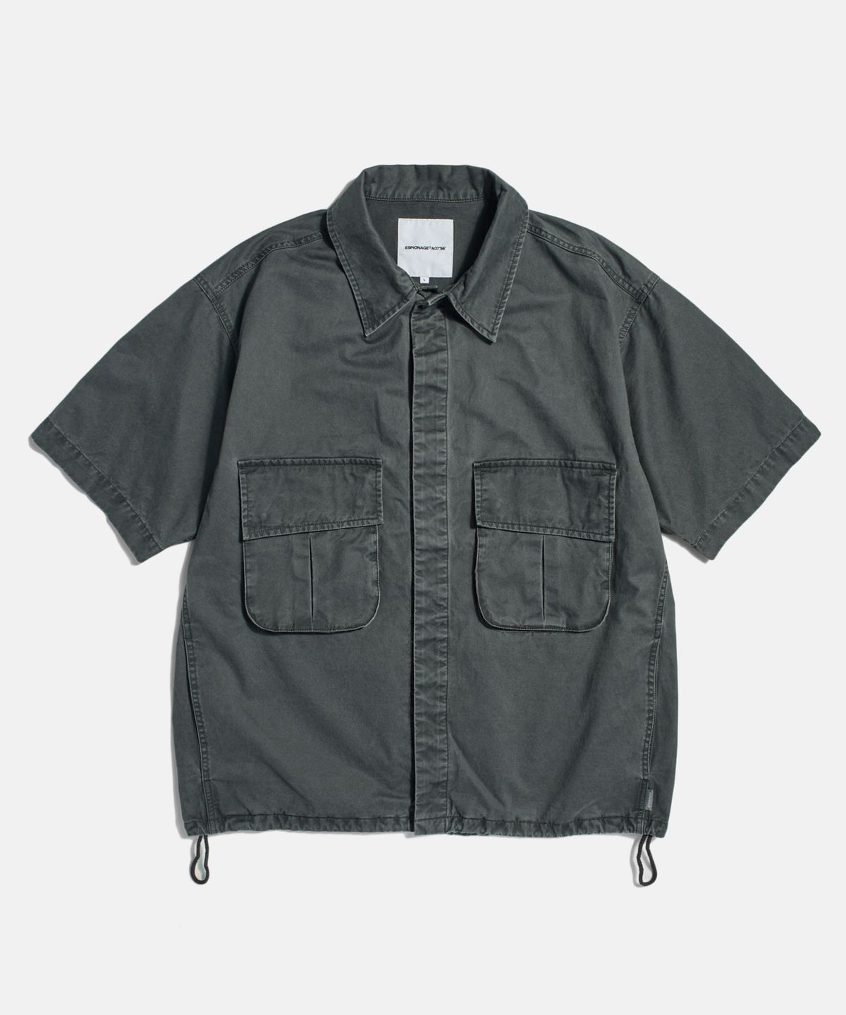 에스피오나지(ESPIONAGE) Jungle Fatigue S/S Outer Shirt Steel Grey