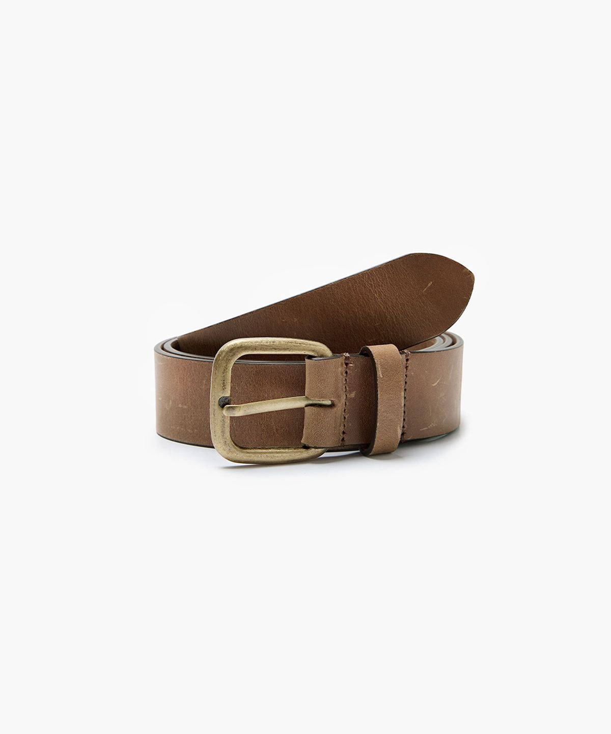 마지셔우드(MARGESHERWOOD) VINTAGE LEATHER BELT_camel
