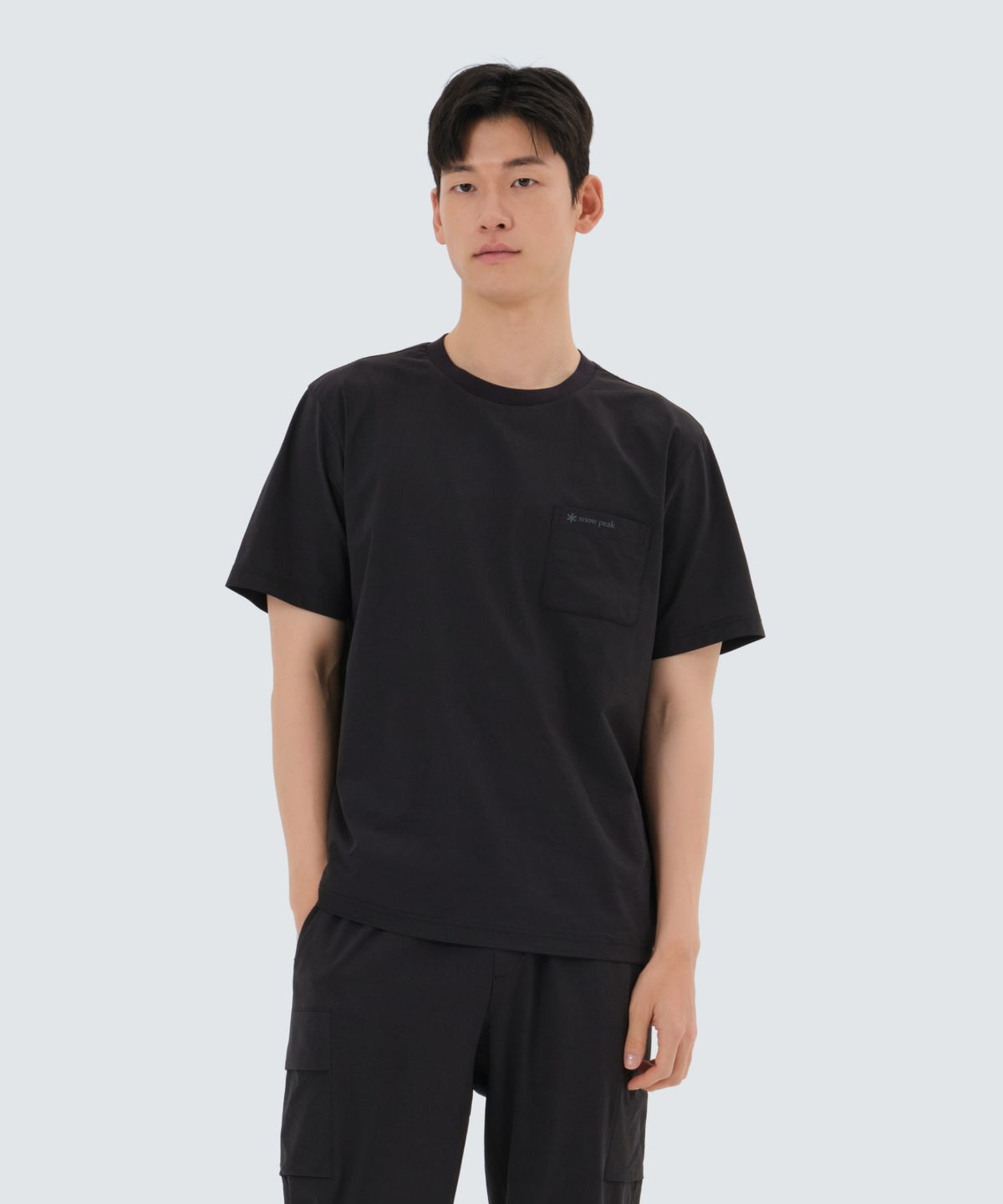 스노우피크 어패럴(SNOWPEAK APPAREL) 에어 퀵드라이 반팔 티셔츠 (S25MMTTS14) Dark Charcoal