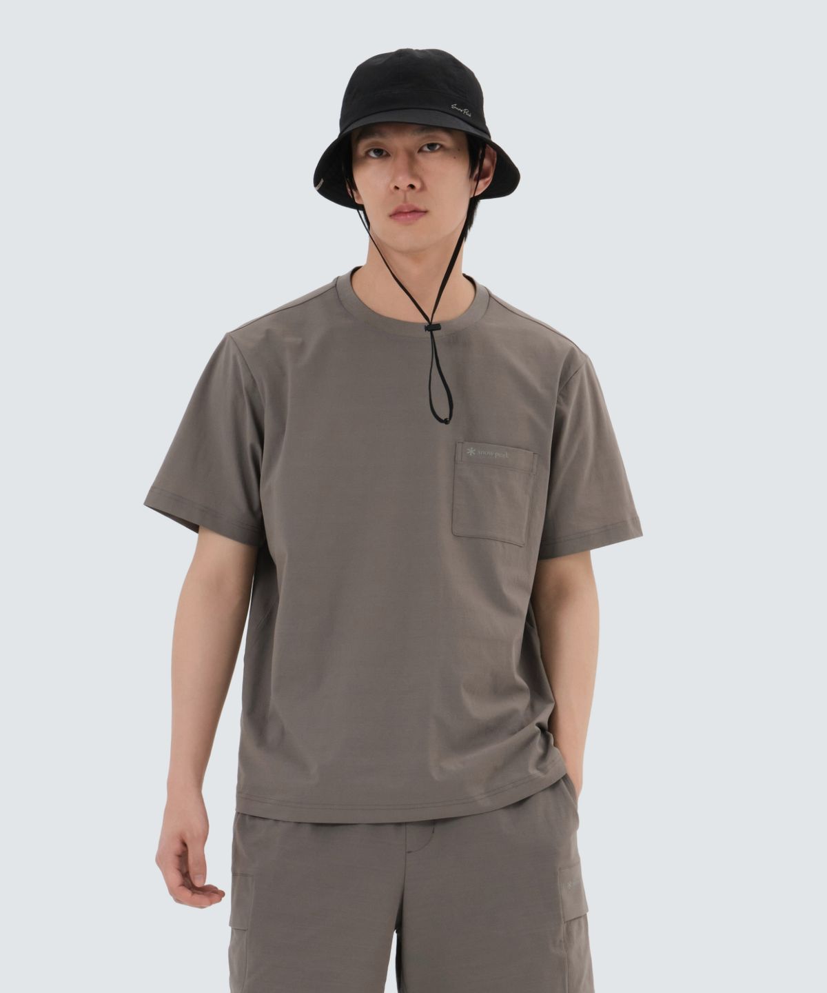 스노우피크 어패럴(SNOWPEAK APPAREL) 에어 퀵드라이 반팔 티셔츠 (S25MMTTS14) Dark Khaki