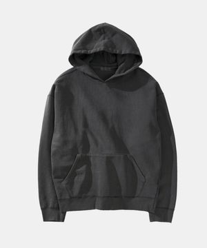 피그먼트 다이드 오드람프 후드 티셔츠 - 차콜