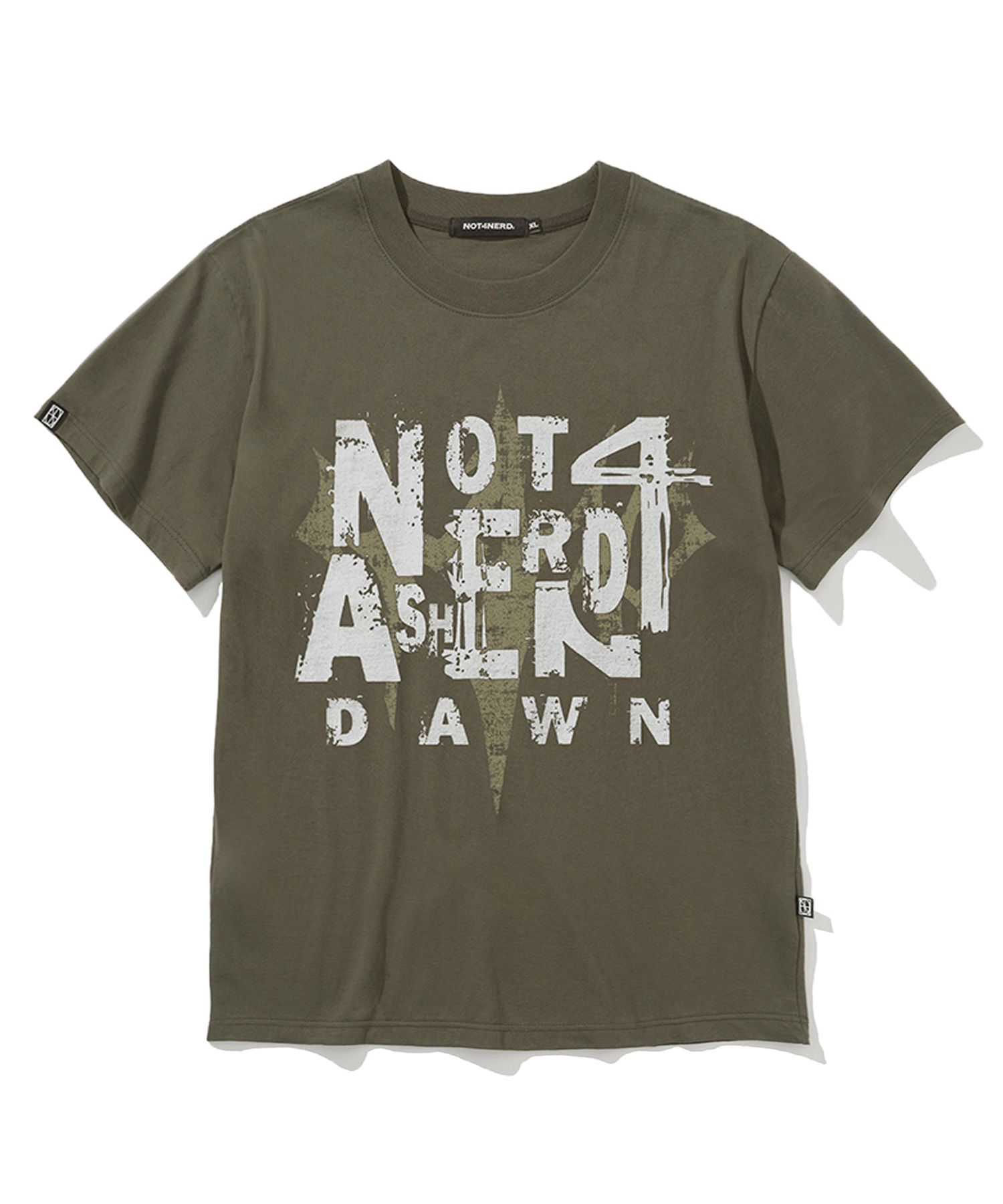 MUSINSA公式 | NOT4NERD Trident Logo Ashen Dawn Regular Fit T