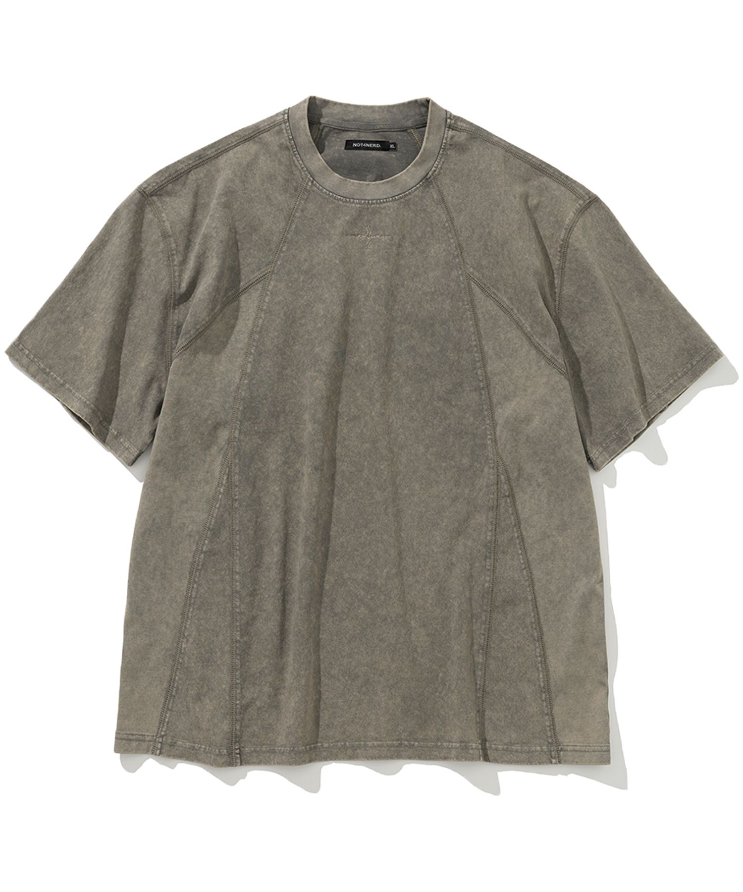 MUSINSA | NOT4NERD 4 Cross Symbol Pigment Incision T-Shirts