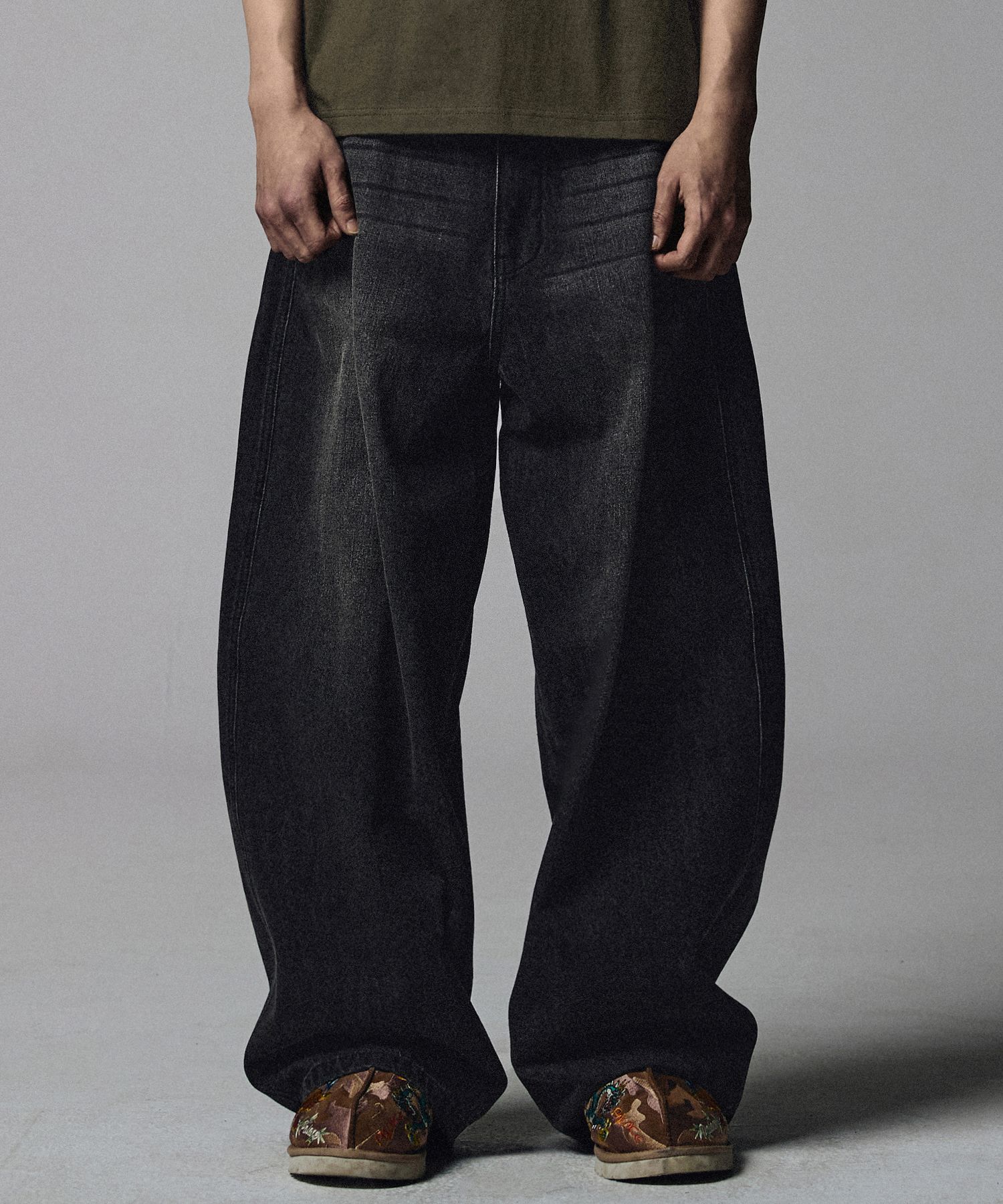 MUSINSA | NOT4NERD [Summer Fabric] Linen Like Curved Semi