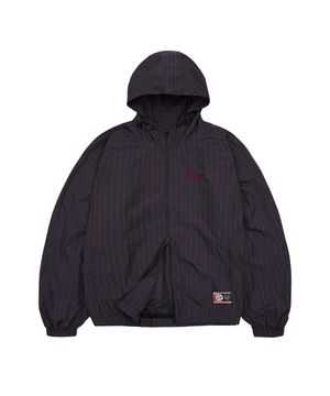[LG트윈스x1993스튜디오] 핀 스트라이프 후드 윈드브레이커_블랙