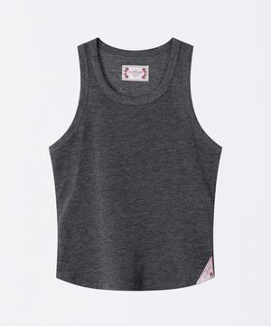 The Day Dreamers Rib Tank Top Charcoal