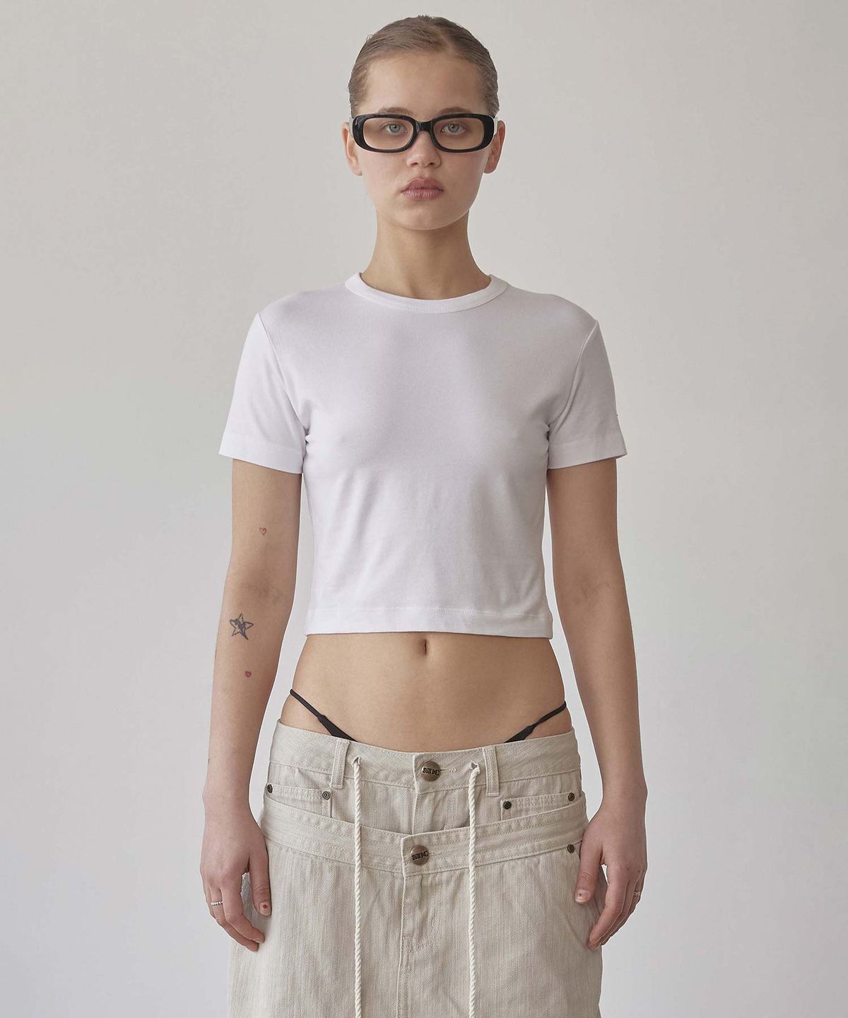 스컬프터(SCULPTOR) The Day Dreamers Crop Top White