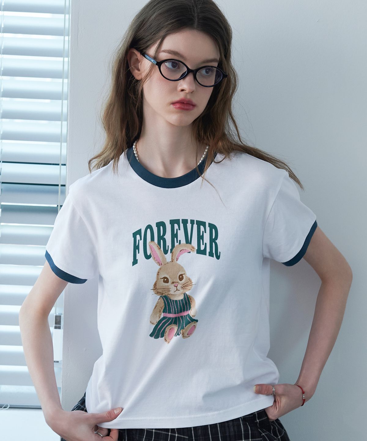 꼼파뇨(CPGN STUDIO) 포에버니 CROP 링거티 화이트
