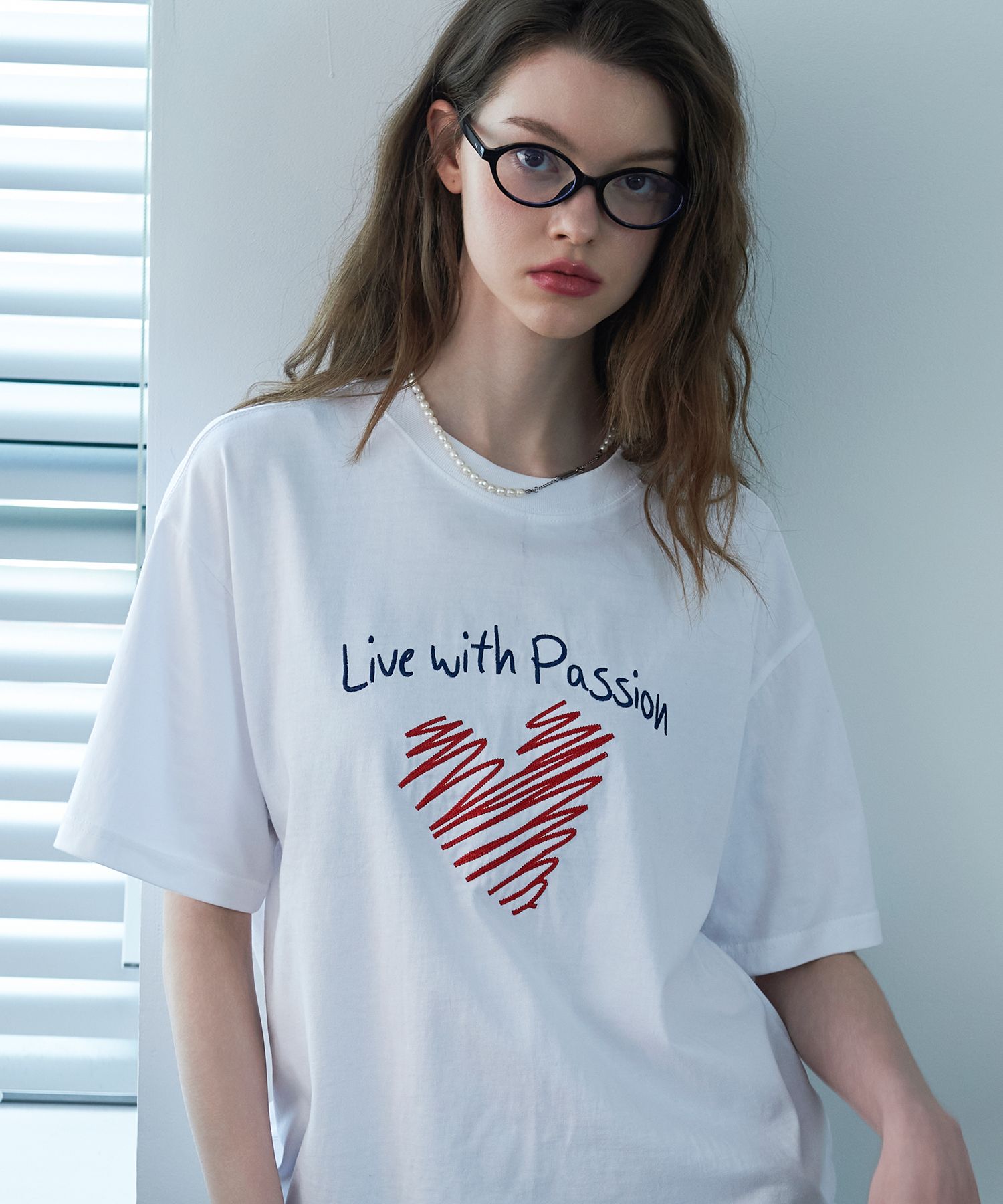【CPGN STUDIO】25SS★ Love Chain Embroidery Short Sleeve Tee MUSINSA | CPGN STUDIO Love Chain Embroidery Short Sleeve T