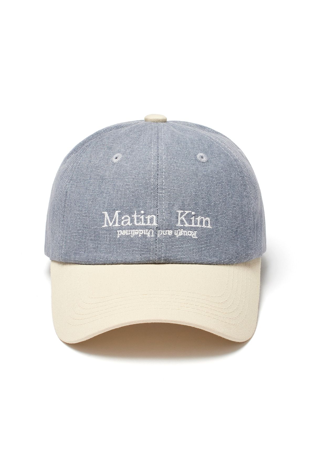 キャップ [MATINKIM]washed oxford two tone ball cap in navy MUSINSA | MATIN KIM WASHED OXFORD TWO TONE BALL CAP IN BEIGE