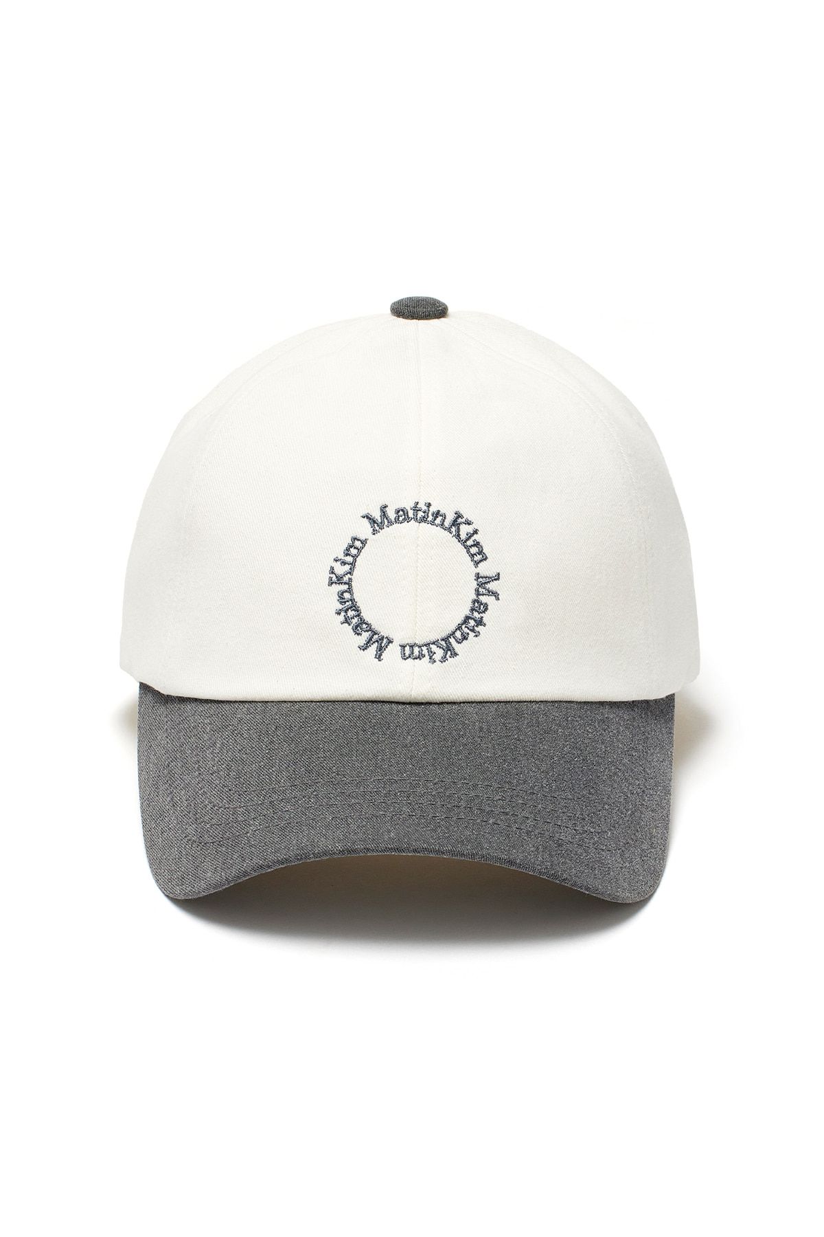 【MATIN KIM】TWO TONE CIRCLE LOGO BALL CAP MUSINSA | MATIN KIM TWO TONE CIRCLE LOGO BALL CAP IN GREY