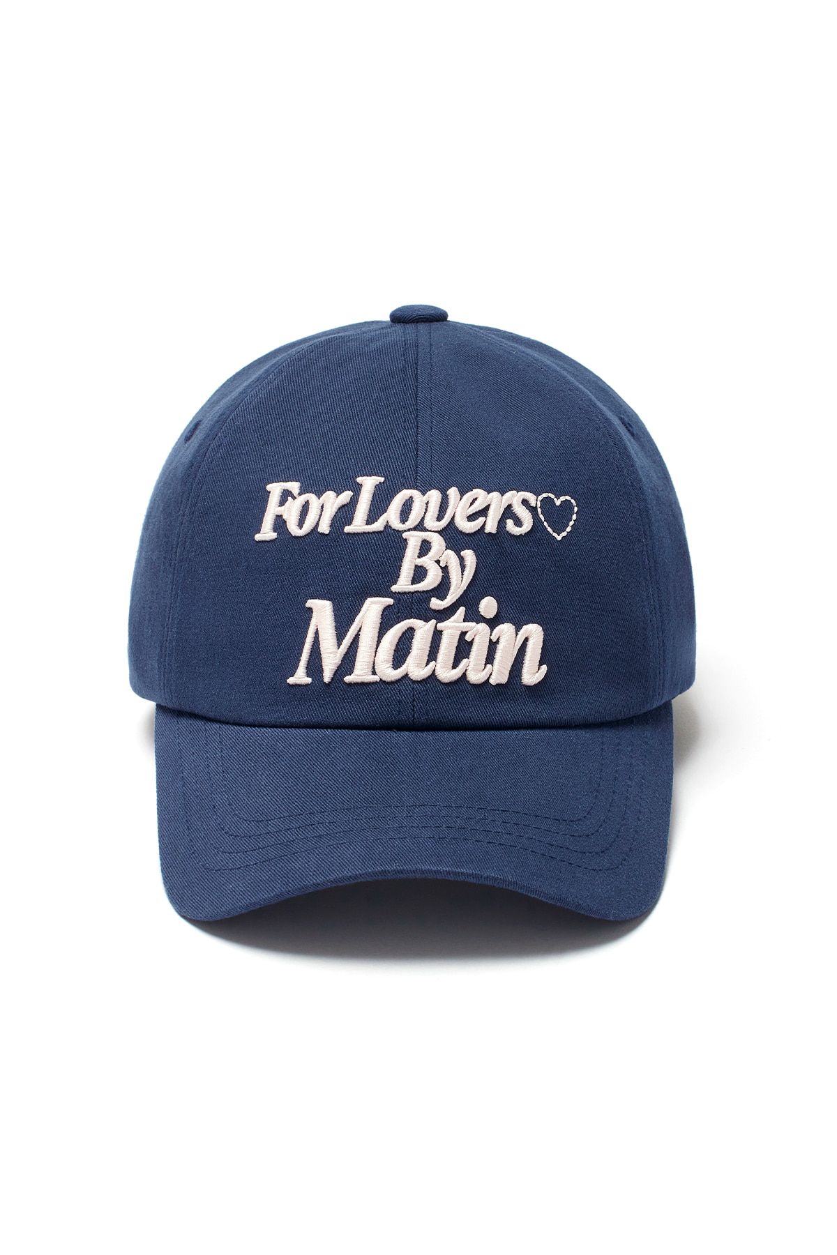 MUSINSA公式 | MATIN KIM FOR LOVERS LOGO POINT BALL CAP IN NAVY