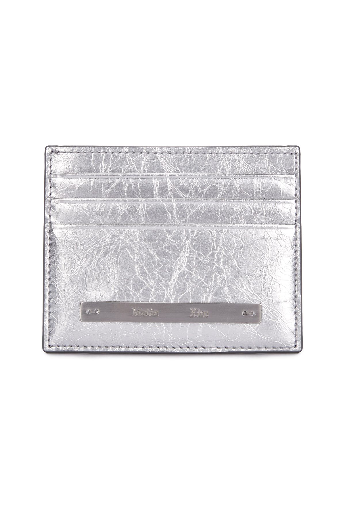 折りたたみ財布 [MATINKIM]slim l card holder in silver MUSINSA公式 | MATIN KIM SLIM METAL CARD HOLDER IN SILVER