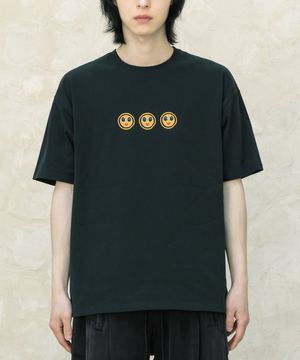 지기 외계인 티셔츠 [워시드 블랙]