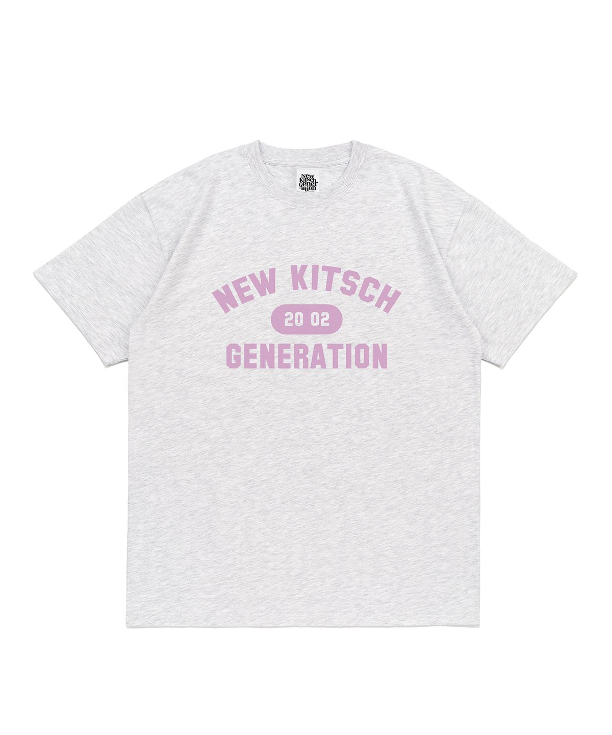 뉴키치(NEWKITSCH) VARSITY SHORT SLEEVE (LIGHT MELANGE)