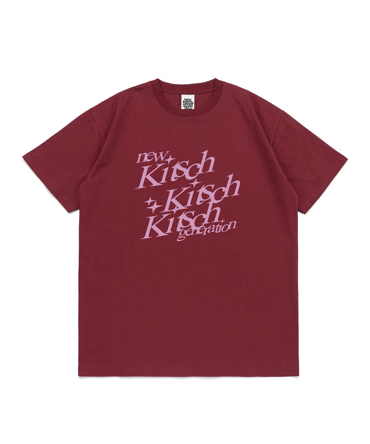 뉴키치(NEWKITSCH) 3 KITSCH SHORT SLEEVE (BURGUNDY)