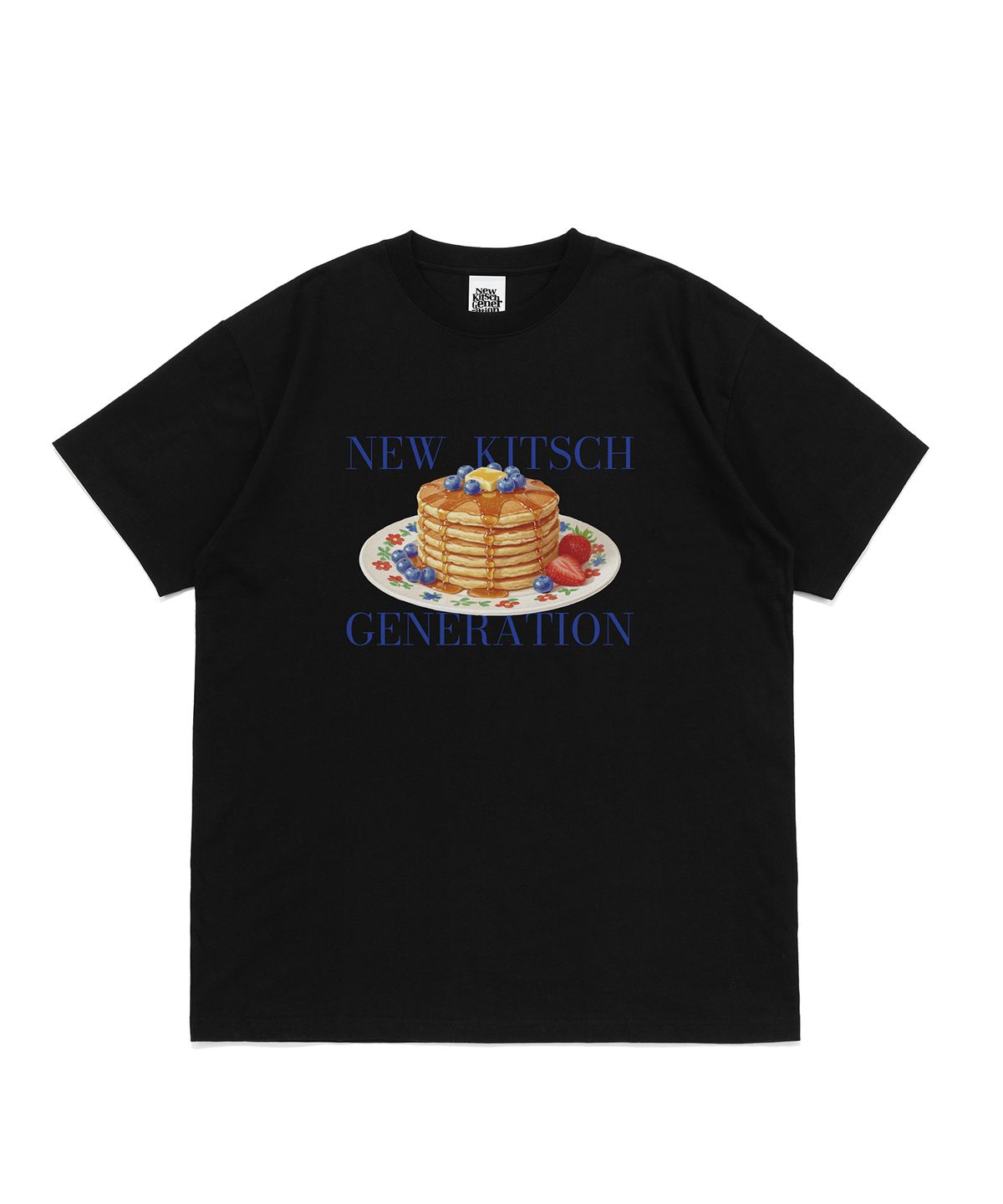 뉴키치(NEWKITSCH) PANCAKE SHORT SLEEVE (BLACK)