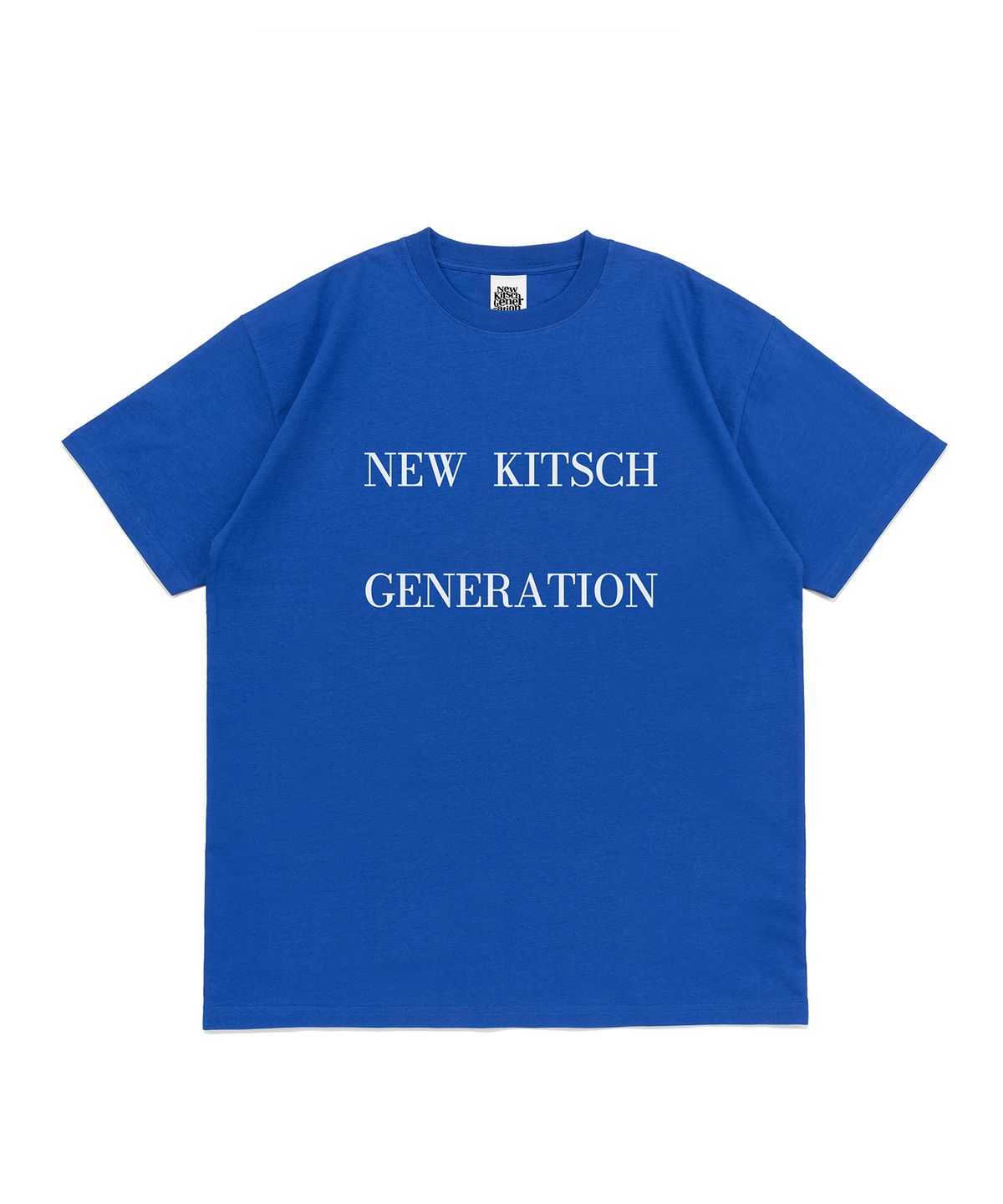 뉴키치(NEWKITSCH) OLD SANS SHORT SLEEVE (OCEAN BLUE)