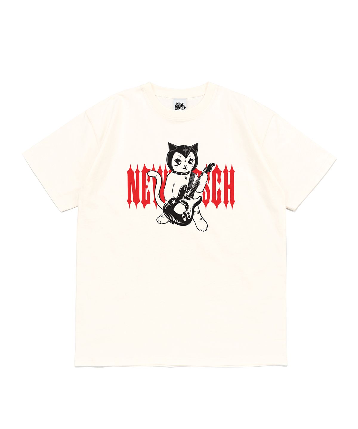 뉴키치(NEWKITSCH) ROCK CAT SHORT SLEEVE (IVORY)