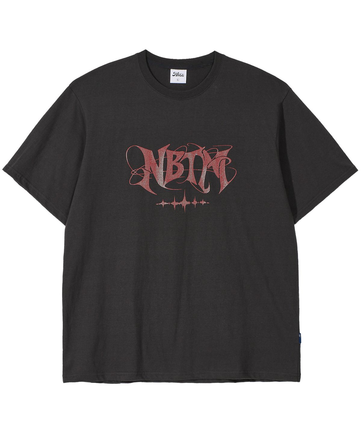 낫띵이즈베럴댄미(NOTHINGISBETTERTHANME) GALAXY LOGO TEE_charcoal
