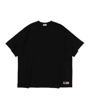 바인딩 오버 박스 반팔티 (블랙)