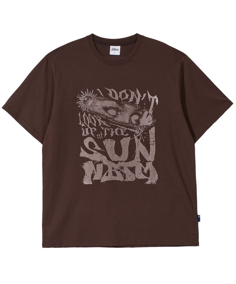 SUN ARTWORK TEE_brown