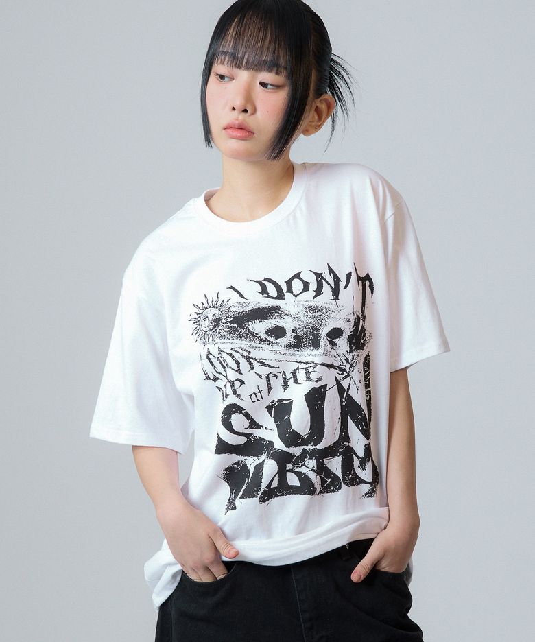 SUN ARTWORK TEE_white