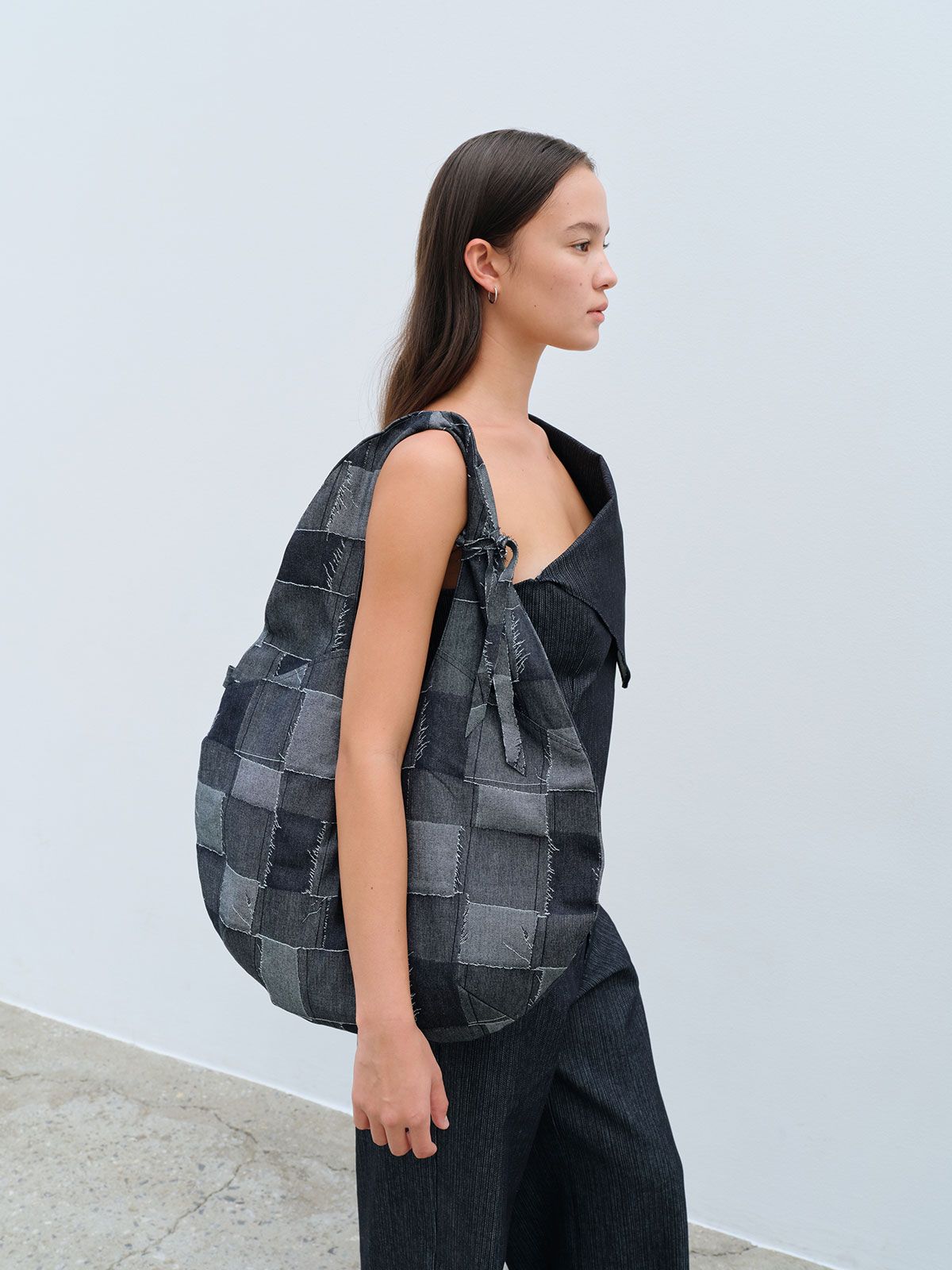 콥키노(KOBKINO) PATCHWORK DENIM BAG