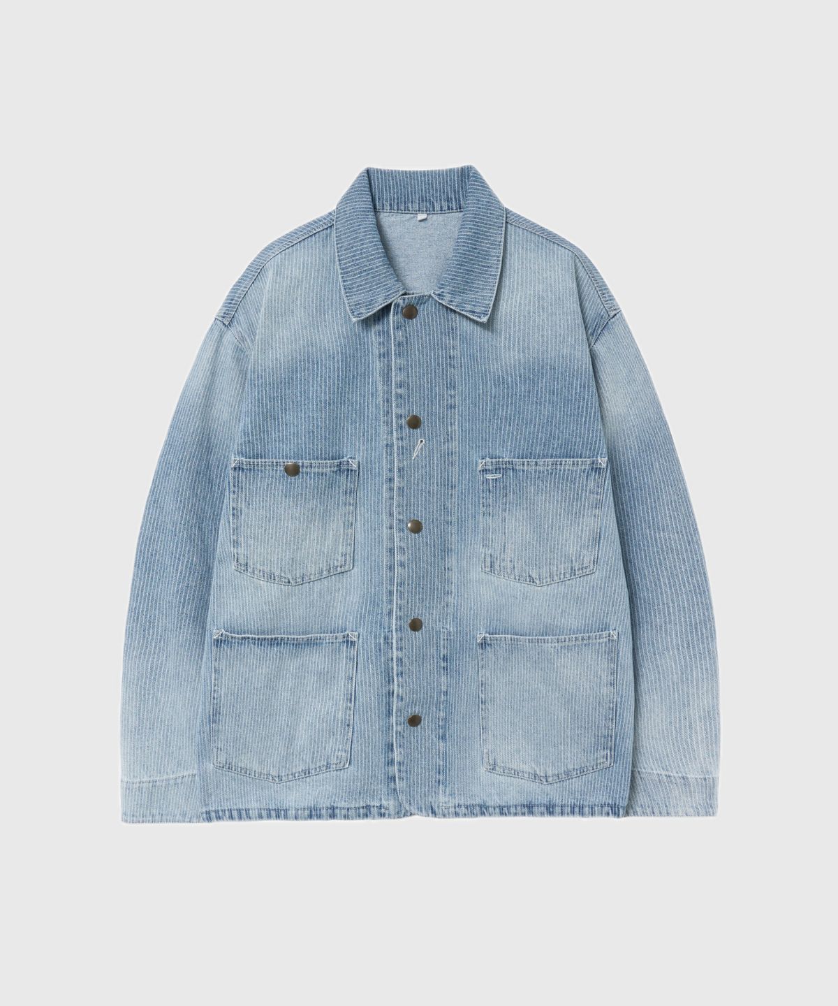 타임리스 스포츠웨어(TIMELESS SPORTSWEAR) [OLD ACHIVE PRODUCT] Discharged stripe coverall Light Blue