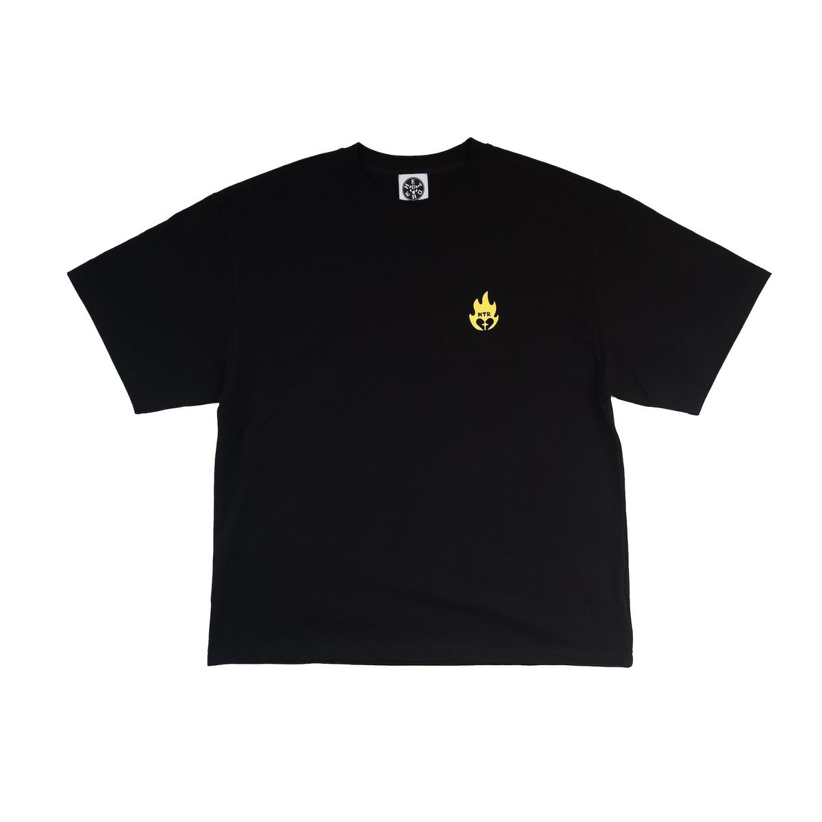 헤테로(HETERO) HTR Flame Oversized T-shirt (Black)