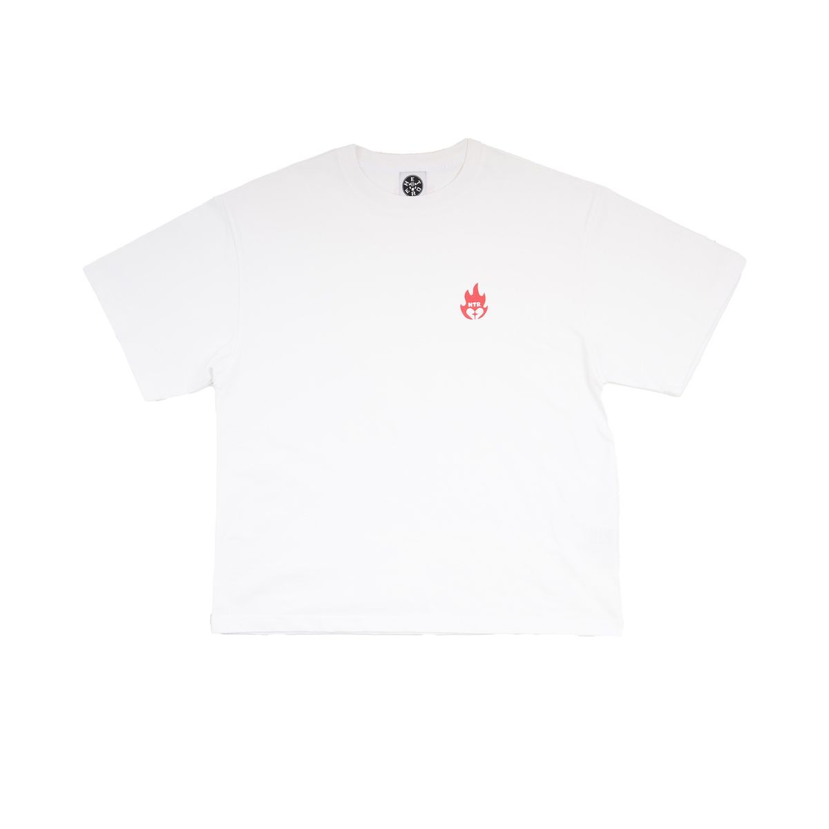 헤테로(HETERO) HTR Flame Oversized T-shirt (White)