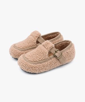 버클 플리스 아동 퍼 로퍼