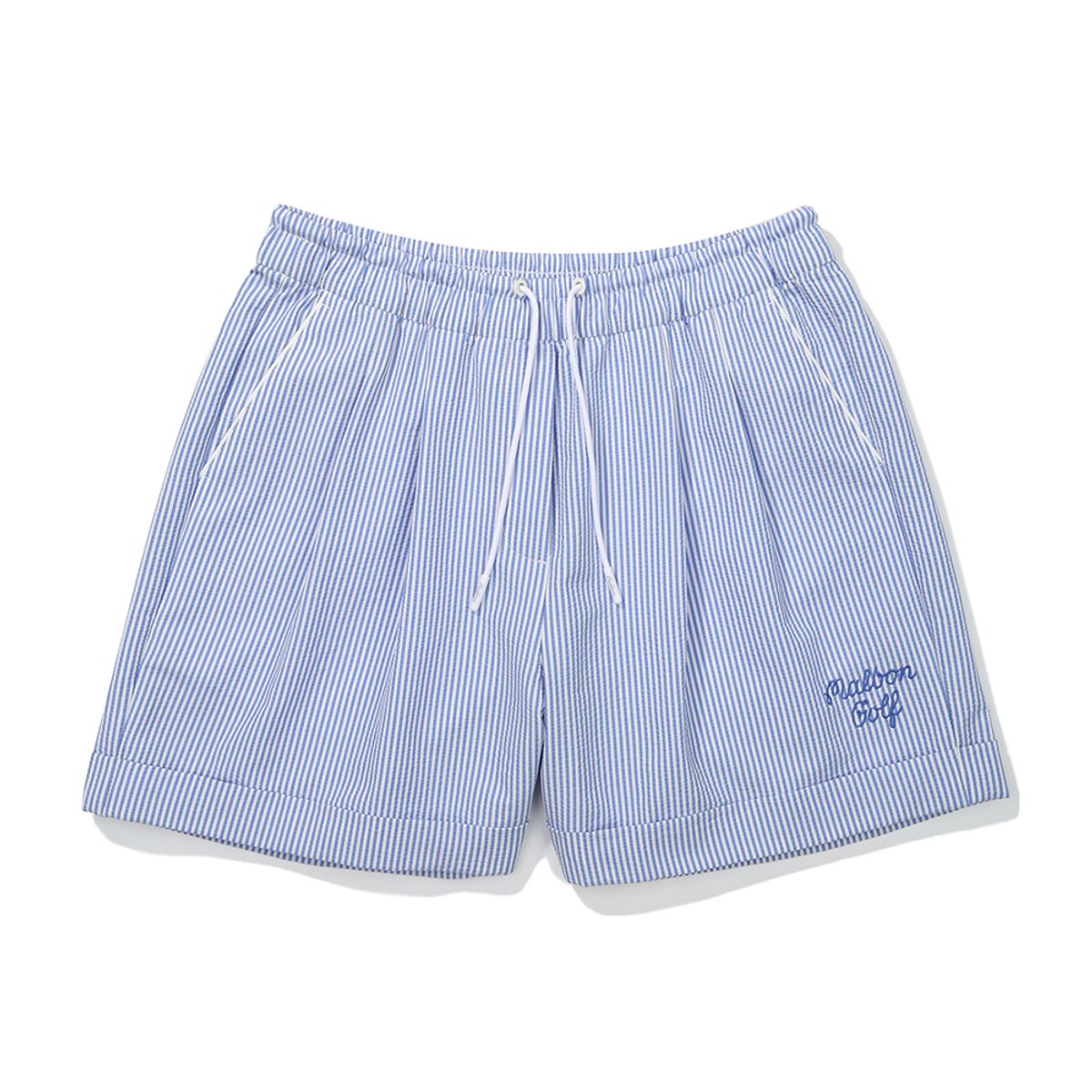 말본 골프(MALBON GOLF) 시어서커 하프 팬츠 SKY BLUE (WOMAN)