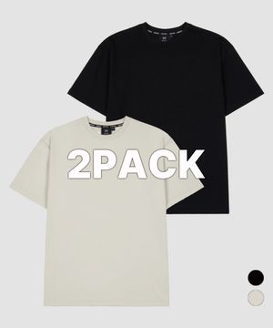 [2PACK] 코튼 폴리 머슬핏 반팔티