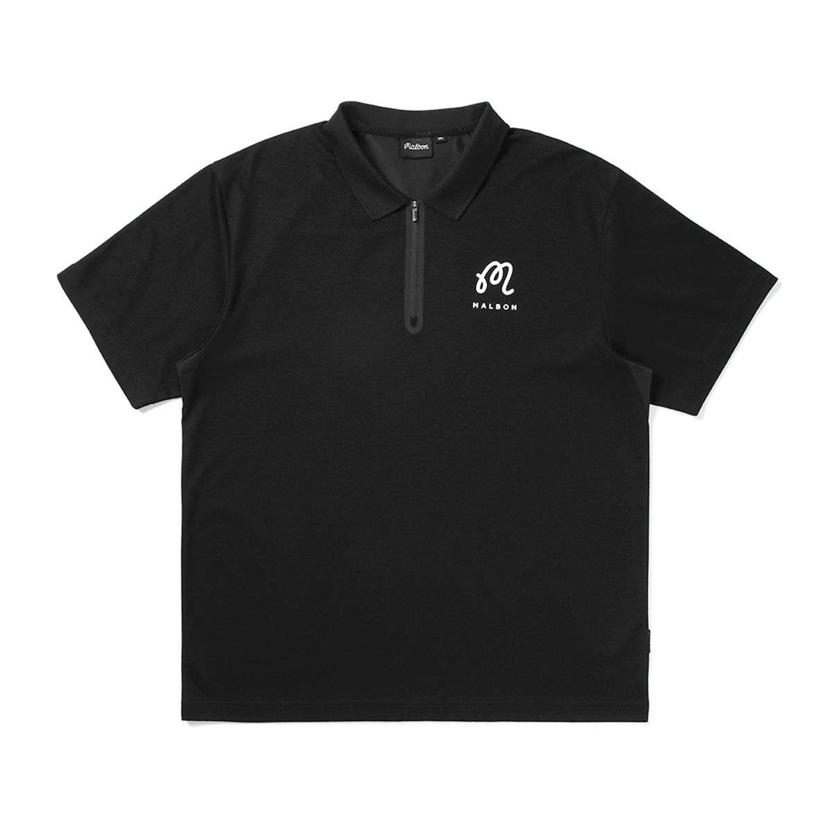 말본 골프(MALBON GOLF) 메쉬 믹스 테크 티셔츠 BLACK (MAN)