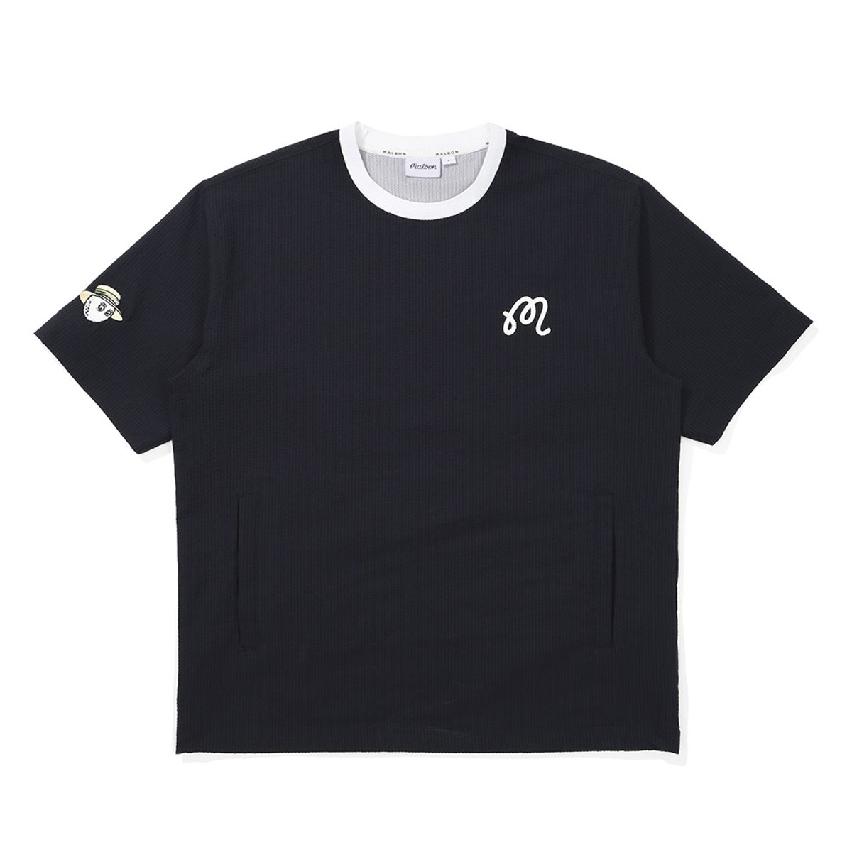 말본 골프(MALBON GOLF) 시어서커 피스테 NAVY (MAN)
