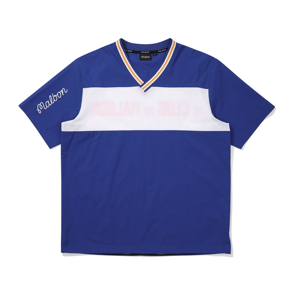 말본 골프(MALBON GOLF) 브이넥 블록 피스테 BLUE (MAN)