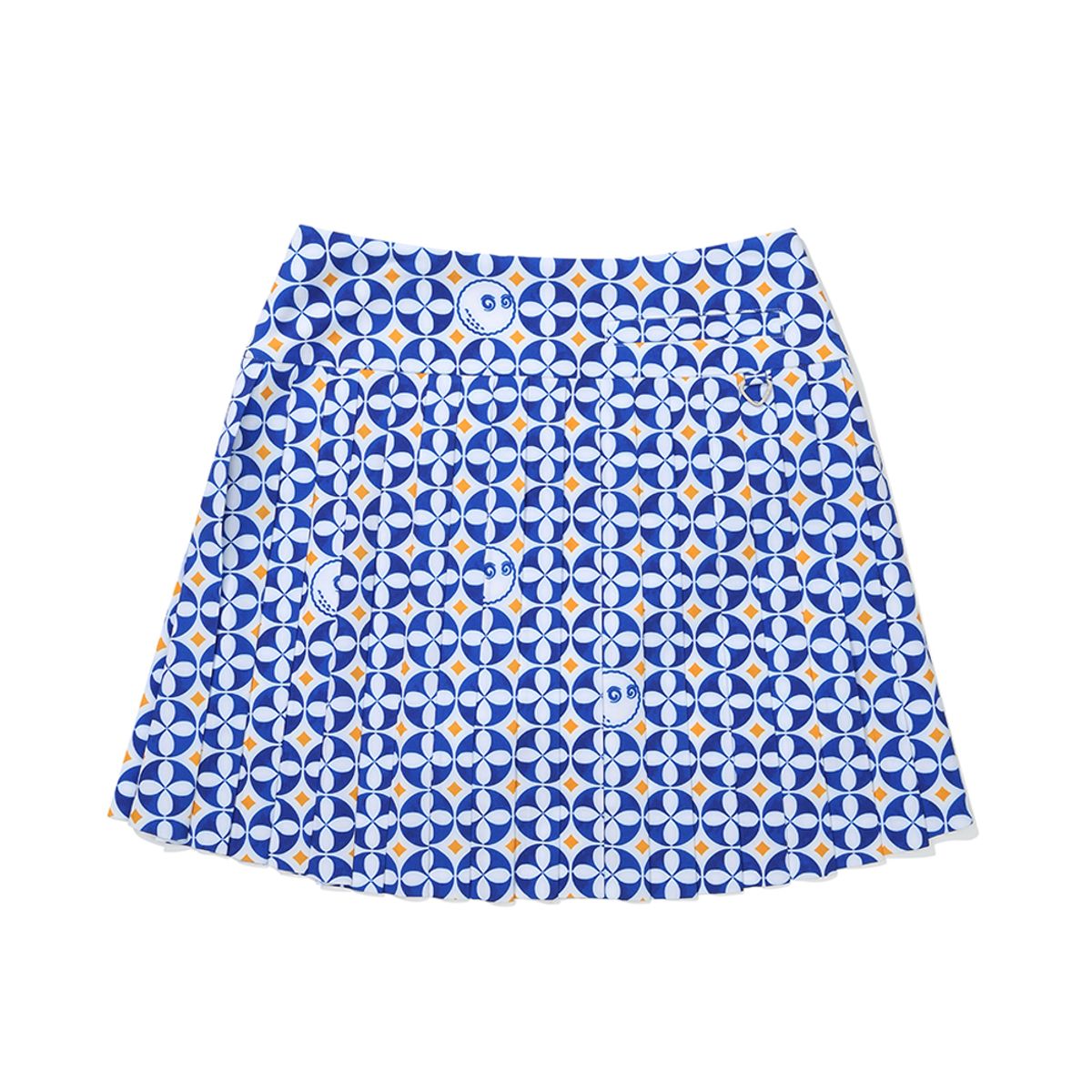 말본 골프(MALBON GOLF) 시즌 패턴 잔 플리츠 스커트 ROYAL BLUE (WOMAN)