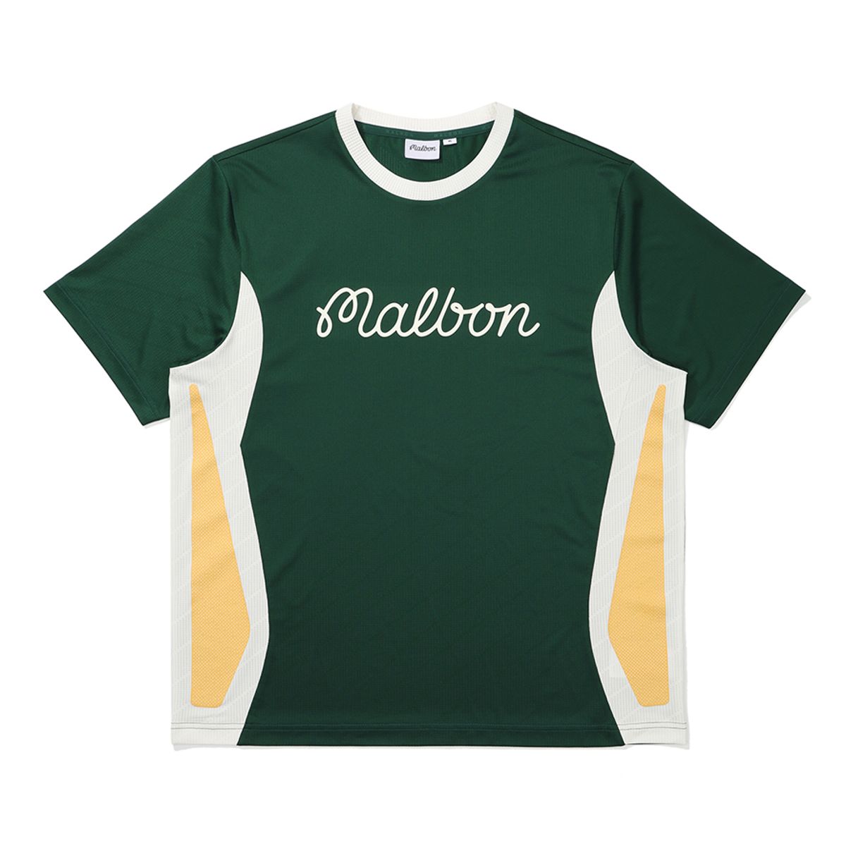 말본 골프(MALBON GOLF) 메쉬 자카드 라운드 티셔츠 GREEN (MAN)
