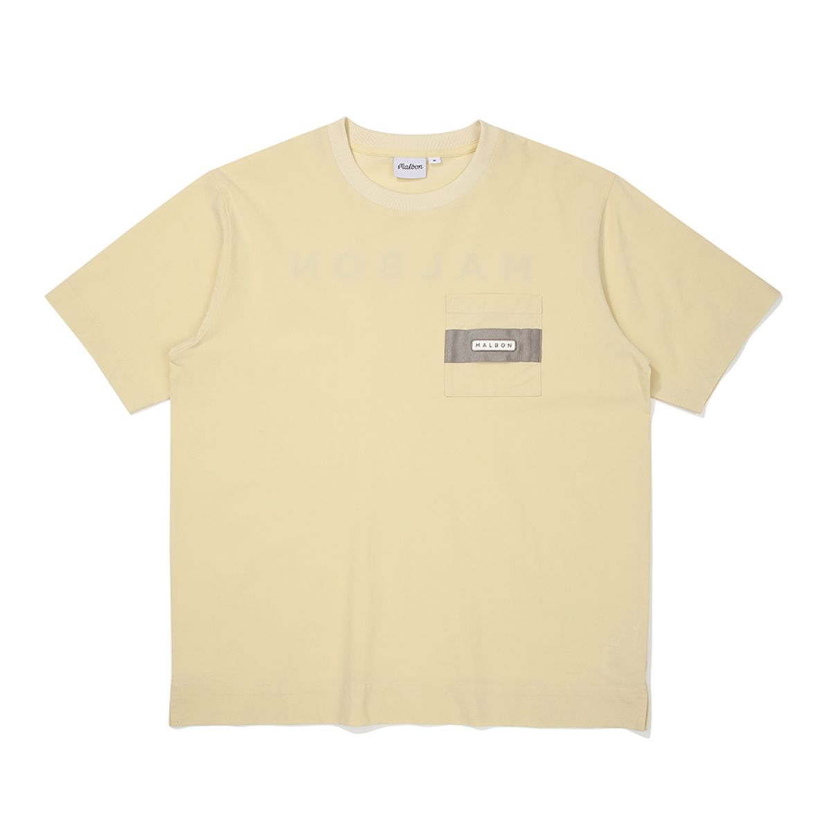 말본 골프(MALBON GOLF) 포켓 유니 라운드 티셔츠 LEMON YELLOW
