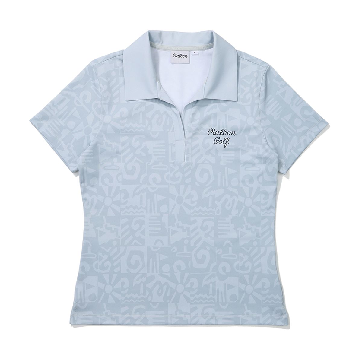 말본 골프(MALBON GOLF) 시즌 그래픽 카라티셔츠 LIGHT GRAY (WOMAN)