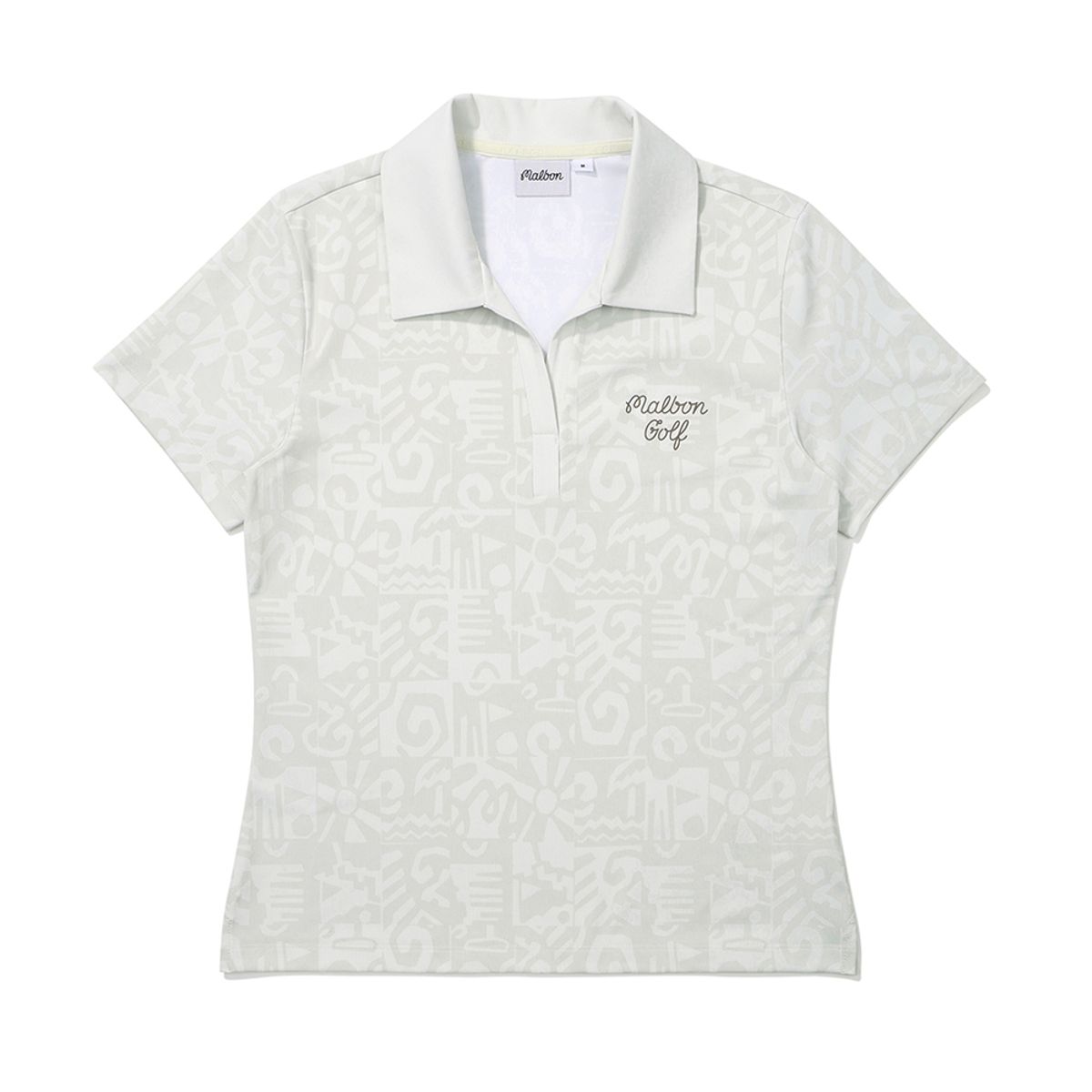 말본 골프(MALBON GOLF) 시즌 그래픽 카라티셔츠 BEIGE (WOMAN)