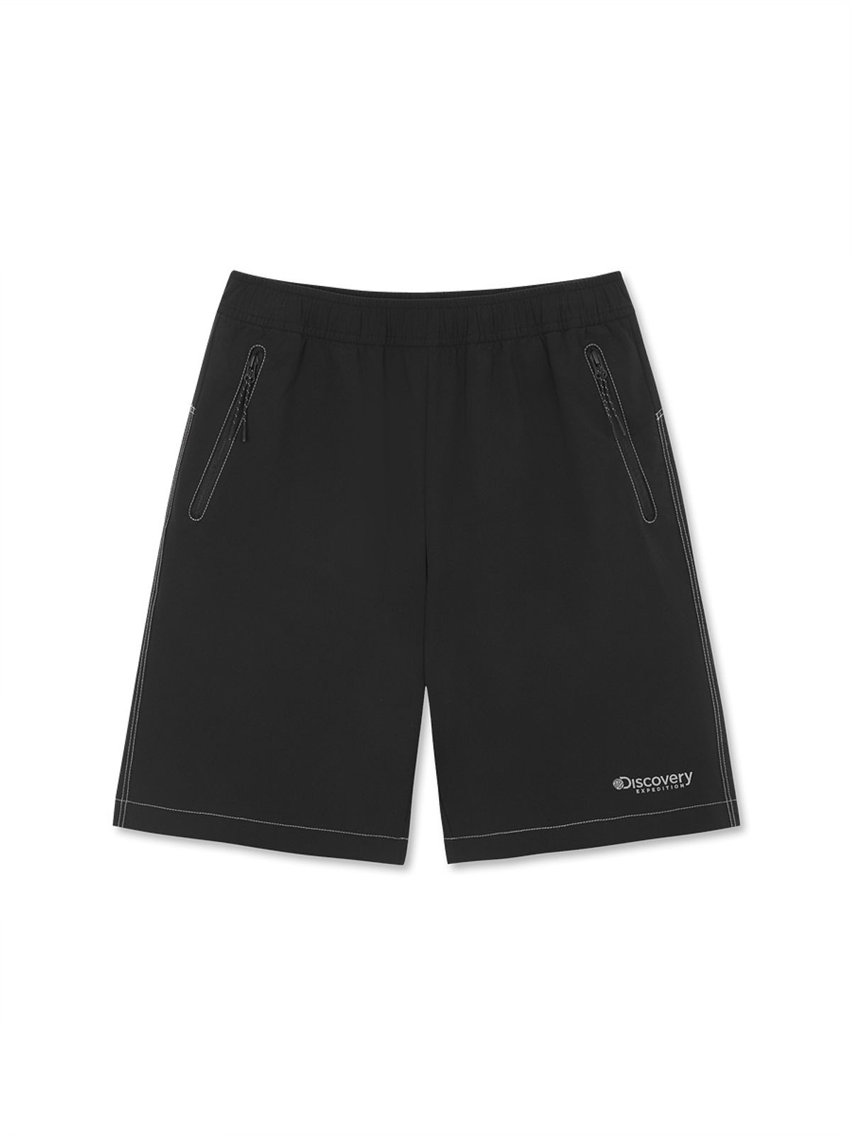 디스커버리 키즈(DISCOVERY KIDS) 키즈 프레시벤트 경량 우븐 아웃도어 트레이닝 반바지 (BLACK)
