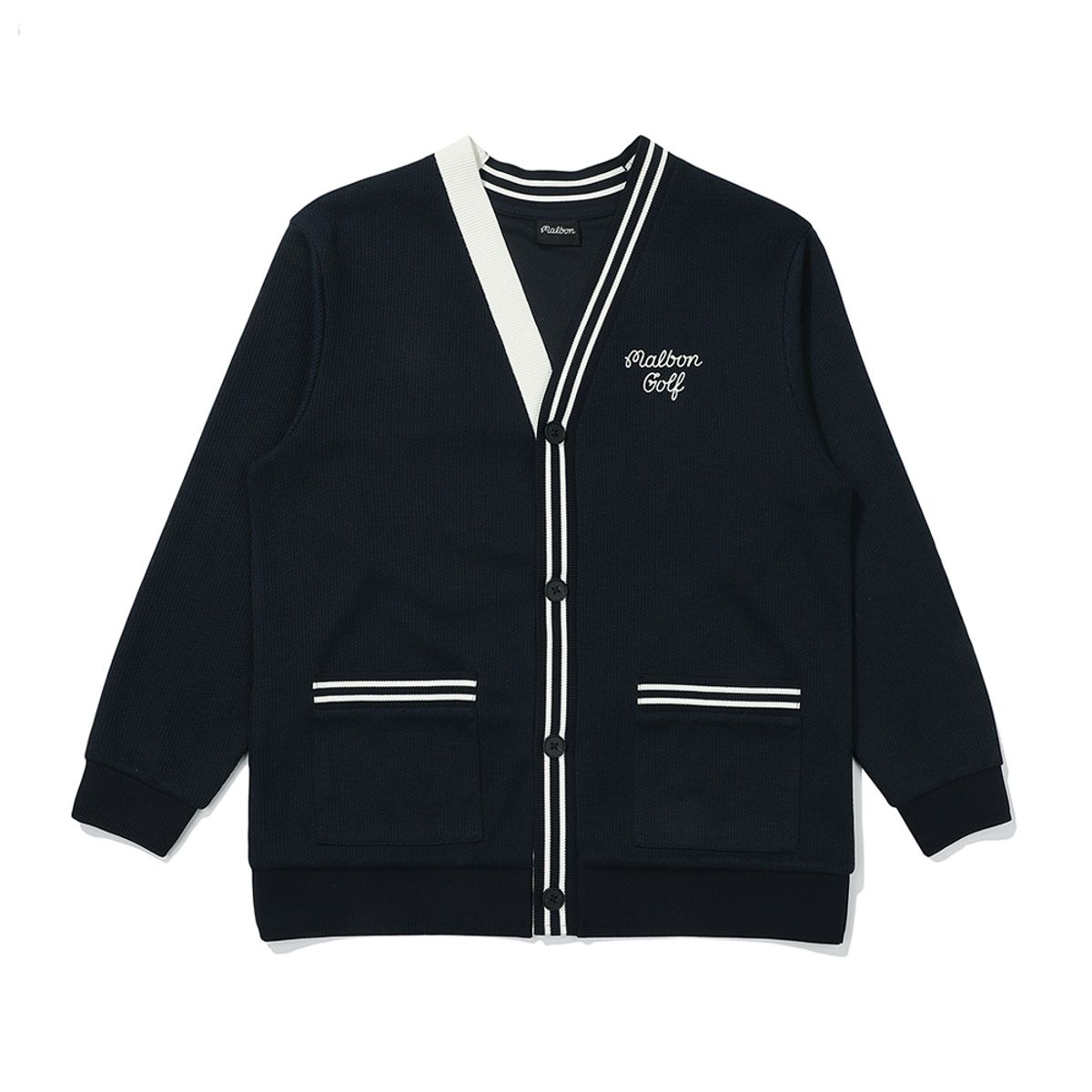 말본 골프(MALBON GOLF) 버킷 니트라이크 가디건 NAVY (WOMAN)